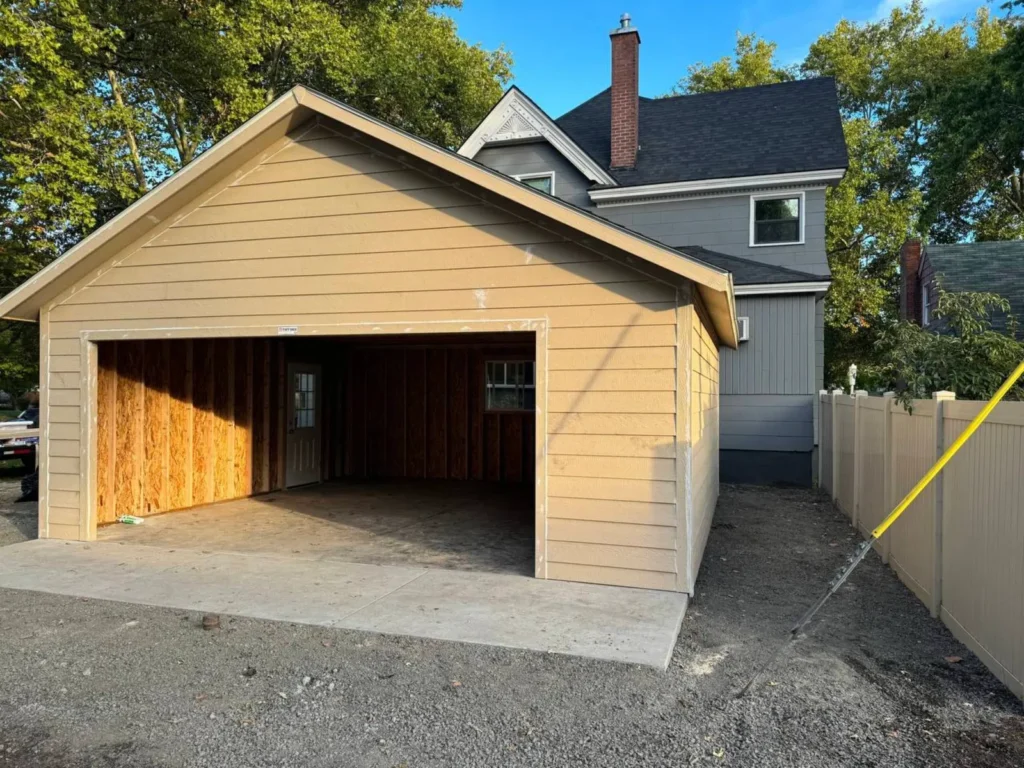 Built a Garage and installing siding