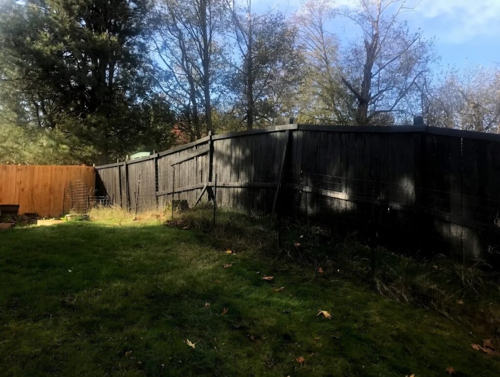 They removed the old fence and put up a new fence.