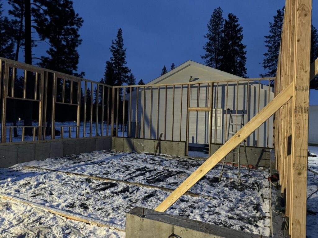 Frame for garage