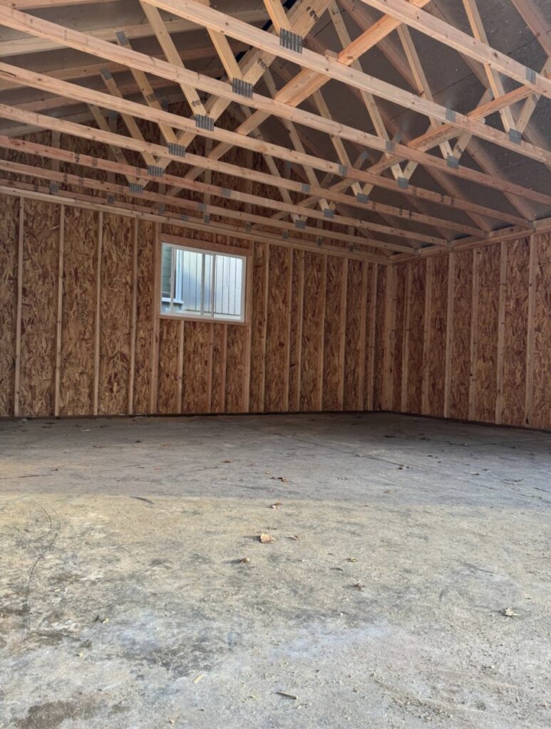 Frame for garage