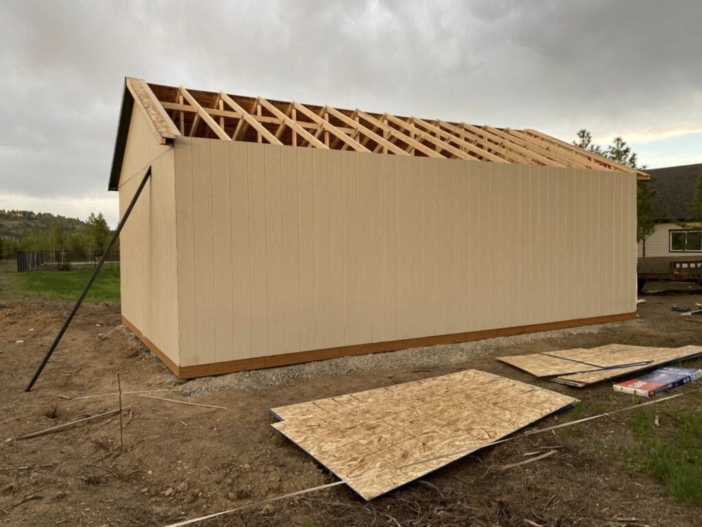 Frame for garage