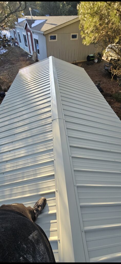 Metal roof install