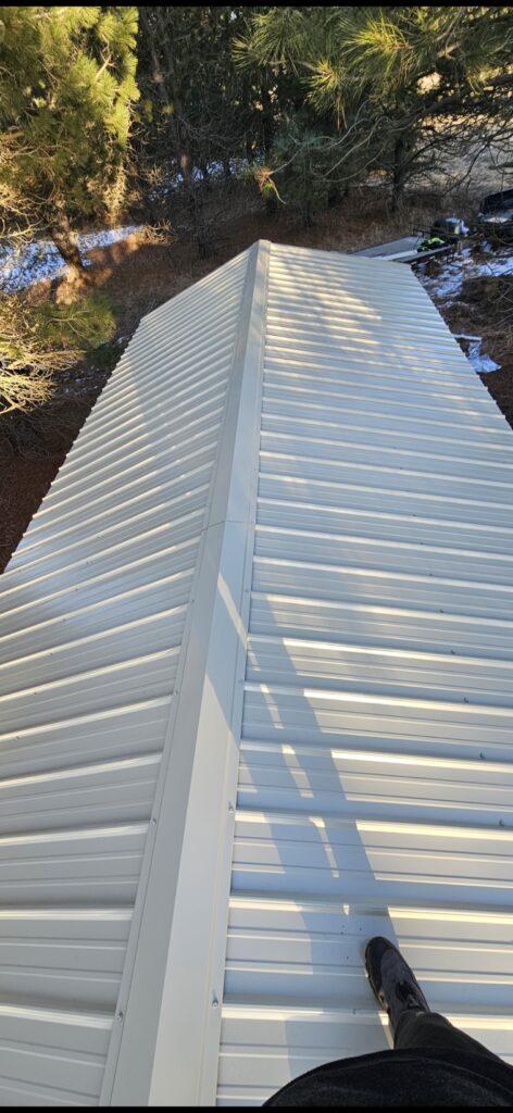 Metal roof install