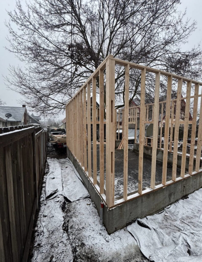 Framing garage