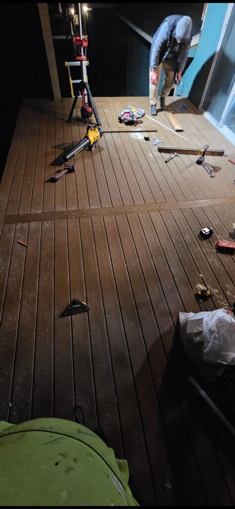 Deck floor install