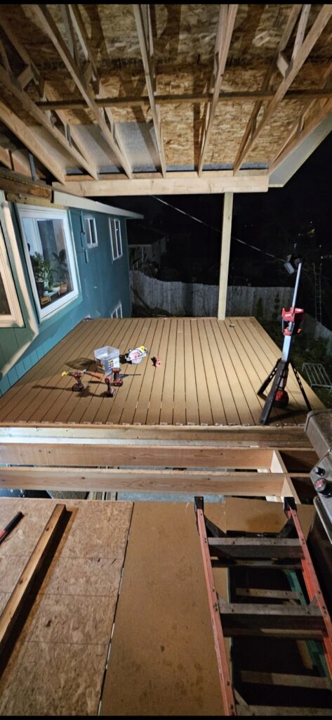 Deck floor install