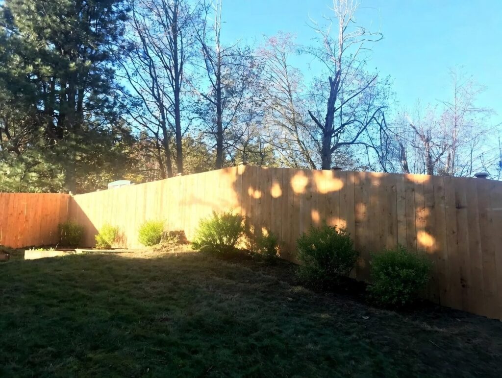 They removed the old fence and put up a new fence.